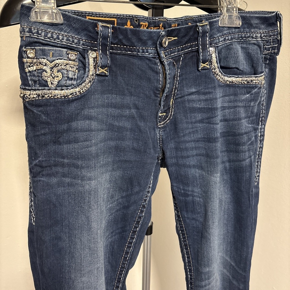 Womens Rock Revival jeans size 29 Boris Boot Diamond sequins MSRP $179 - Picture 6 of 13
